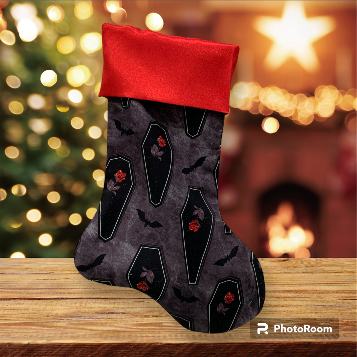*Sale* Gothic coffin Holiday Stocking