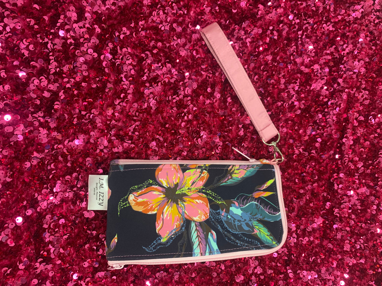 Floral Blue Double Wallet