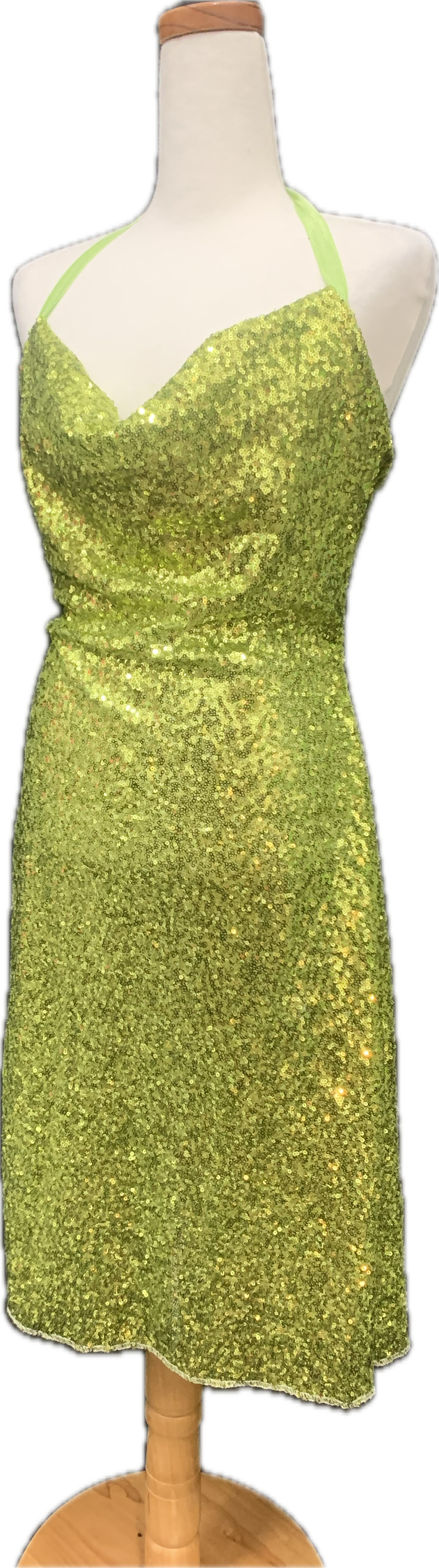 Chartruese Sparkle Dress Size Medium