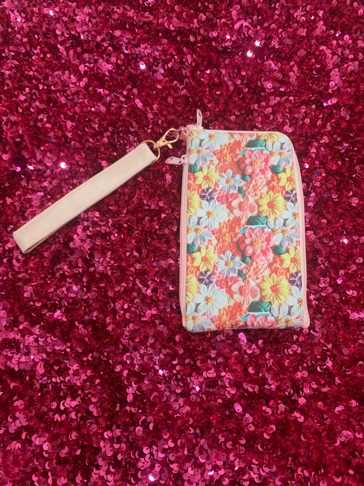 Floral Pink Double Wallet